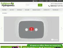 Tablet Screenshot of fullbloomhydroponics.net
